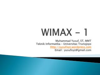 WIMAX - 1