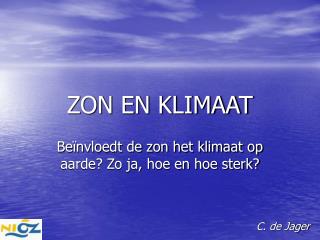 ZON EN KLIMAAT