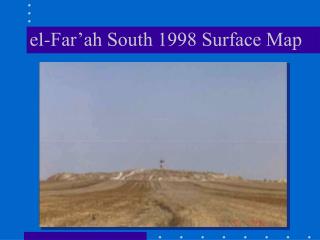 el-Far’ah South 1998 Surface Map