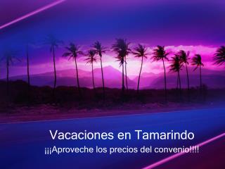 Vacaciones en Tamarindo