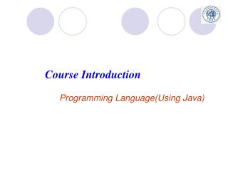 Course Introduction