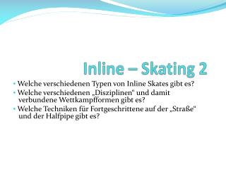 Inline – Skating 2