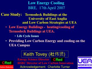 Low Energy Cooling BRE, 17th April 2007