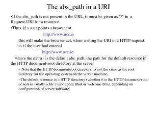 The abs_path in a URI