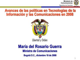 Avances de las políticas en Tecnologías de la Información y las Comunicaciones en 2008