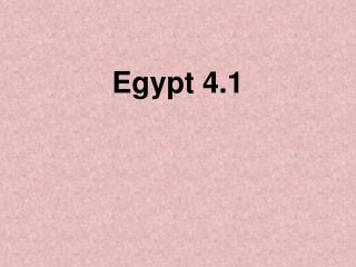 Egypt 4.1