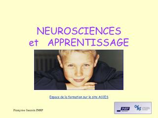 NEUROSCIENCES et APPRENTISSAGE