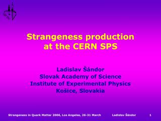 Strangeness production at the CERN SPS