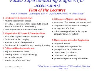 1. Introduction to Superconductors where to find more information