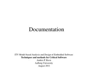 Documentation