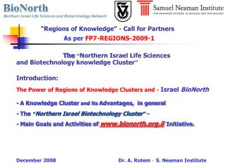 “Regions of Knowledge” - Call for Partners