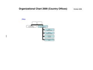 Organizational Chart 2009 (Country Offices) October 2009