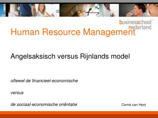 Rijnlandse discussie…..