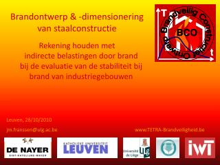 Brandontwerp &amp; -dimensionering van staalconstructie