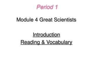 Period 1