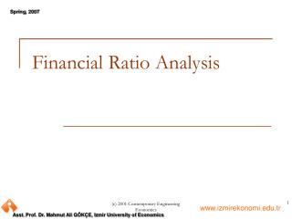 Financial Ratio Analysis