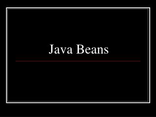 Java Beans