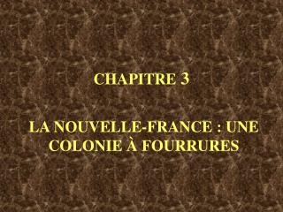 CHAPITRE 3