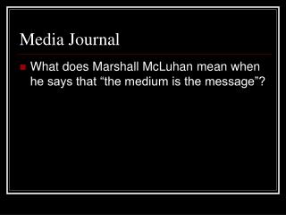 Media Journal