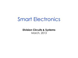 Smart Electronics