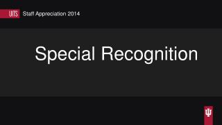 Special Recognition