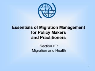 Essentials of Migration Management for Policy Makers and Practitioners