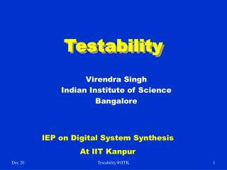 Testability