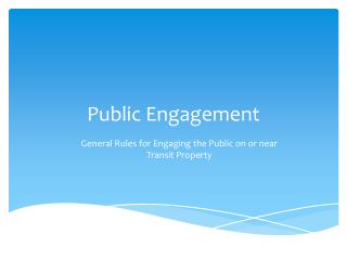 Public Engagement