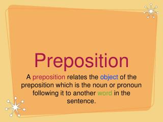 Preposition