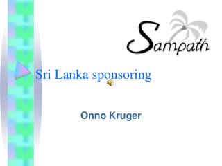 Sri Lanka sponsoring