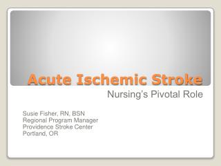 Acute Ischemic Stroke