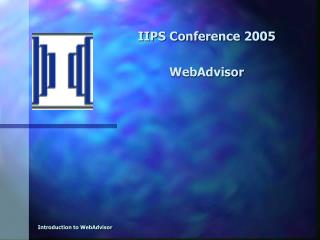 Introduction to WebAdvisor