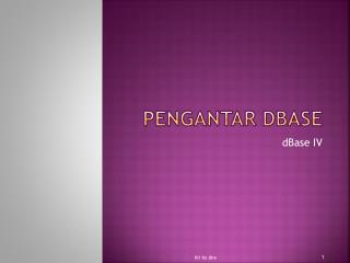 Pengantar Dbase