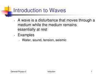Introduction to Waves