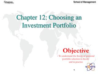 Chapter 12: Choosing an Investment Portfolio