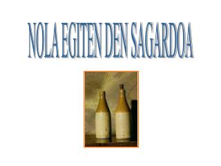 NOLA EGITEN DEN SAGARDOA