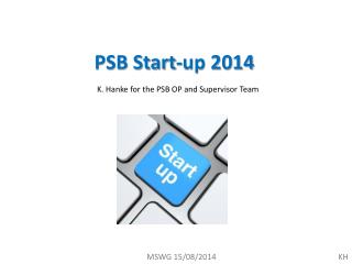 PSB Start-up 2014