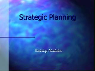 Strategic Planning