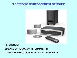 ELECTRONIC REINFORCEMENT OF SOUND