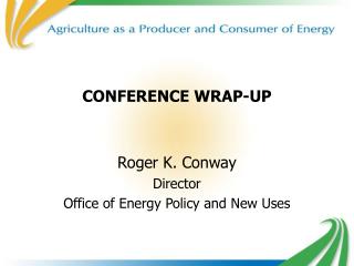 CONFERENCE WRAP-UP