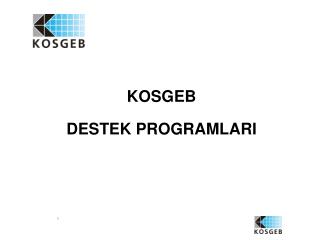 KOSGEB DESTEK PROGRAMLARI