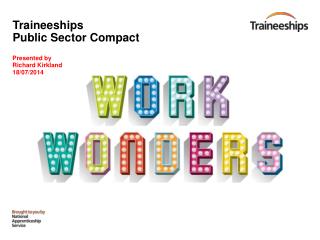 Traineeships Public Sector Compact