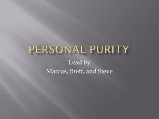 Personal Purity