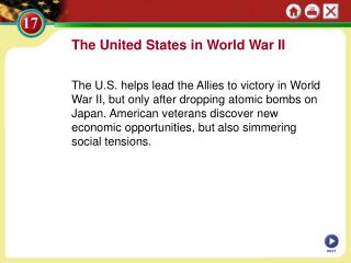 The United States in World War II