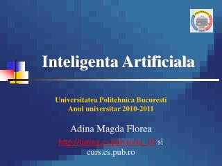 Inteligenta Artificiala