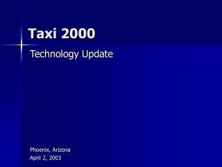 Taxi 2000