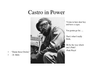 Castro in Power