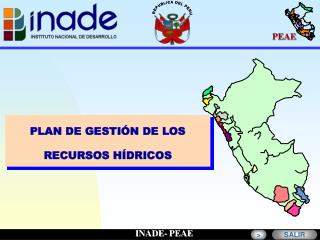 PLAN DE GESTIÓN DE LOS RECURSOS HÍDRICOS