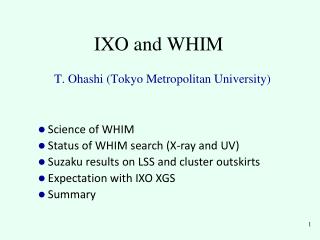 IXO and WHIM