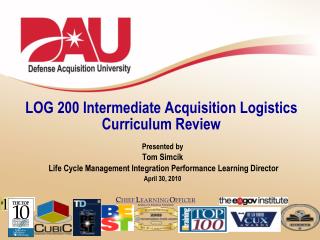 LOG 200 Intermediate Acquisition Logistics Curriculum Review